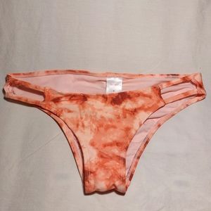 Tie Dye Peach Bikini Bottoms